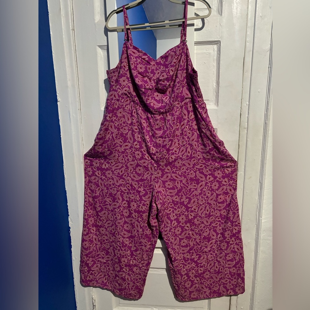 Purple Floral Women's Jumpsuit